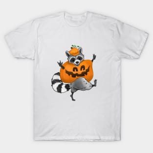 Roosevelt Raccoon is a Jack-o-Lantern T-Shirt